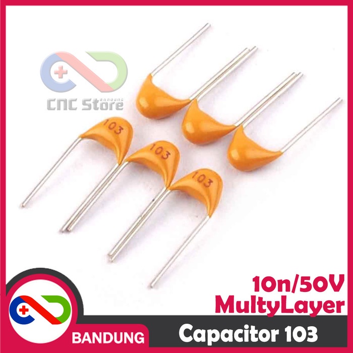 10PCS CAPACITOR KAPASITOR MULTILAYER TANTALUM 10NF 0.01UF 103