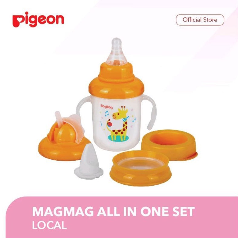 Pigeon Mag-Mag All In One Set Gelas Minum Anak Bayi Mag Mag Botol Susu Training Cup Magmag