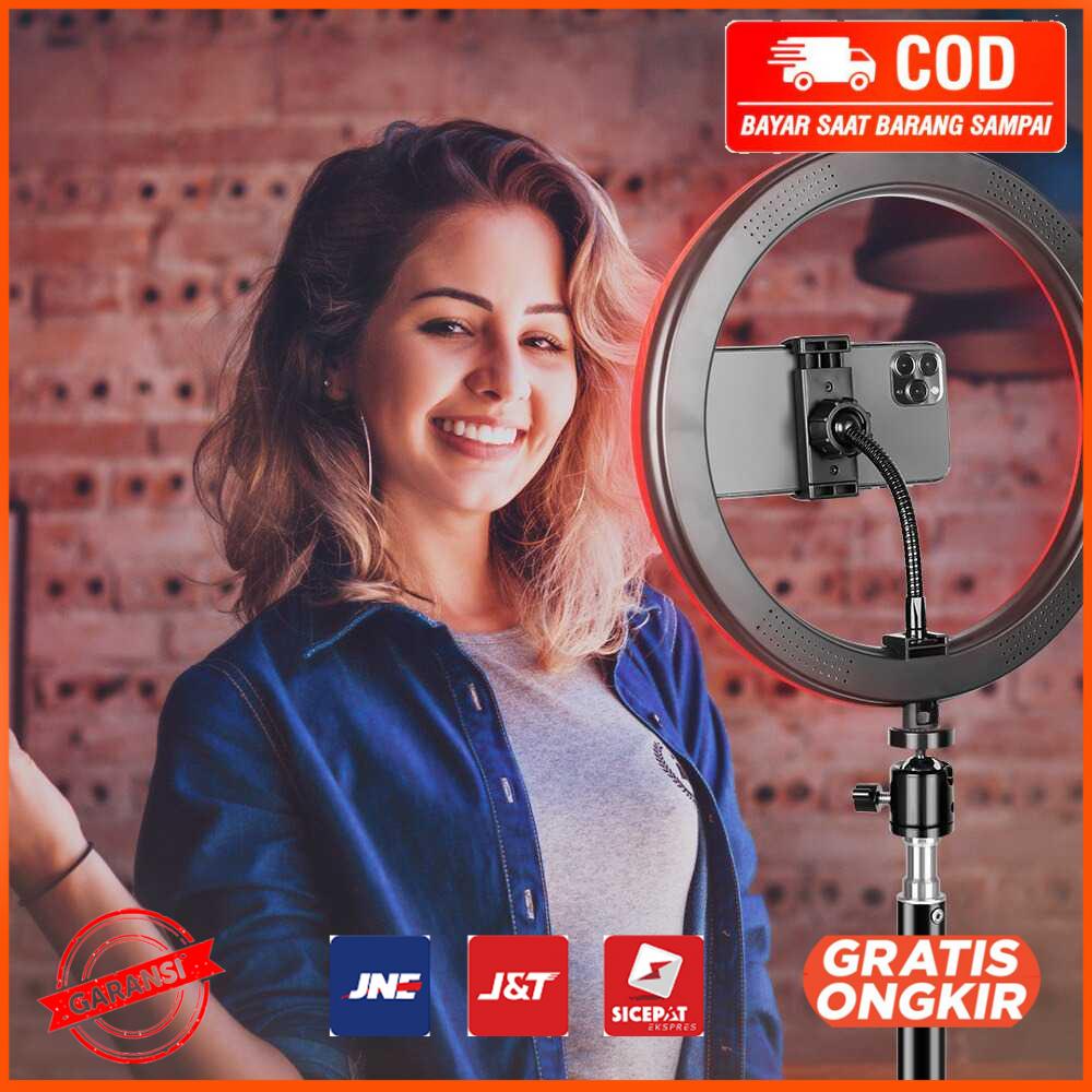 Lampu Ring Light RGB LED 12W 156 LED 13 Inch 1 Holder - F-330Q