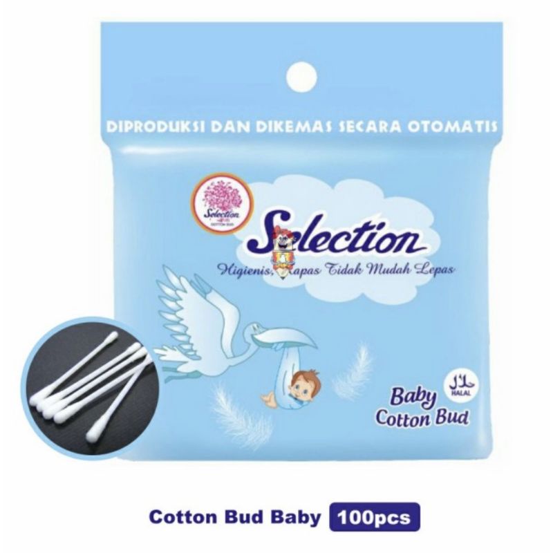 cotton bud Selection CottonBud kapas korek kuping (1pak isi 100pc)