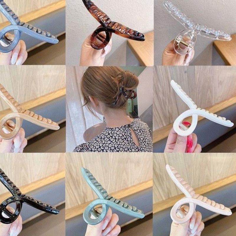 Infinite Hair Clip - Jepit Rambut Jumbo Polos Korean Style warna doff