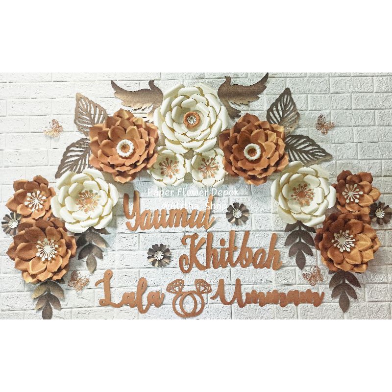 

Paper Flower ( Bunga kertas ) Hiasan dinding/paket simple