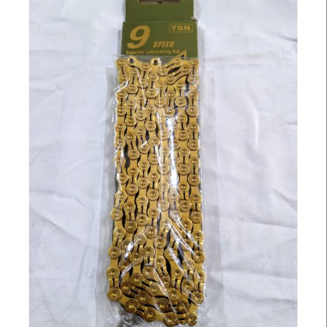 YBN RANTAI SEPEDA 9SPEED - YBN RANTAI 9SPEED GOLD