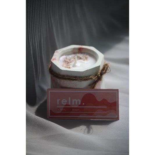 Scanted Candle Lilin Aromaterapi Lilin Wangi Souvenir Hampers Concrete