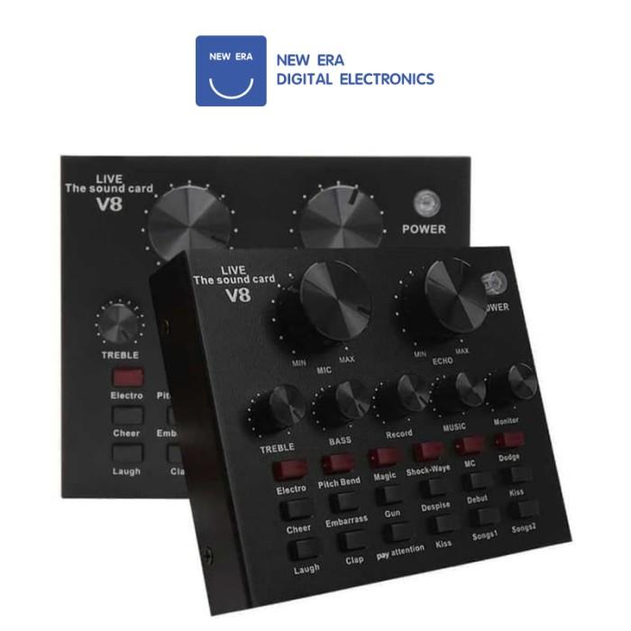 Sound Card V8 Mixer Soundcard V8 Mixer Audio Usb External Soundcard