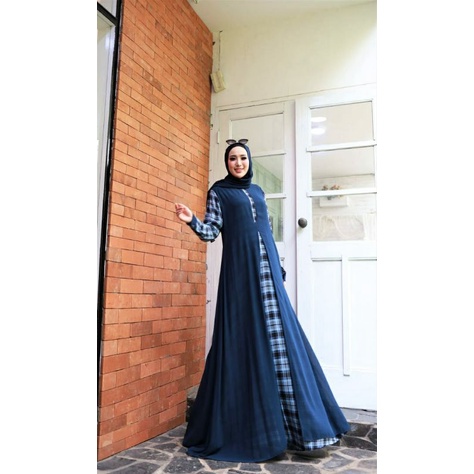 Dress Fashion Muslim Khawla /Gamis Maxi/By Glamz/