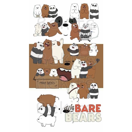 

Rekits Sticker We Bare Bears 12Pcs Waterproof