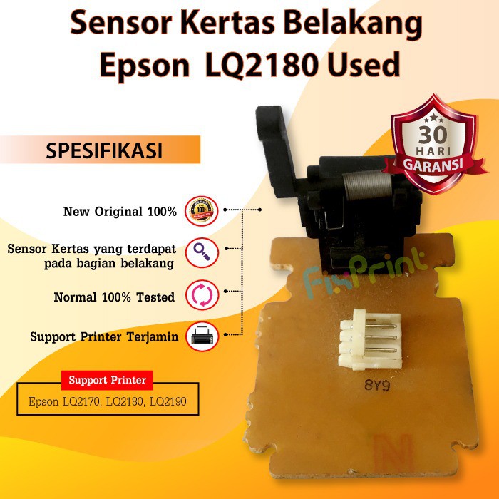 Sensor Kertas Epson LQ2180, Sensor Kertas Belakang Epson 2180, PE Sensor Belakang Printer LQ2190