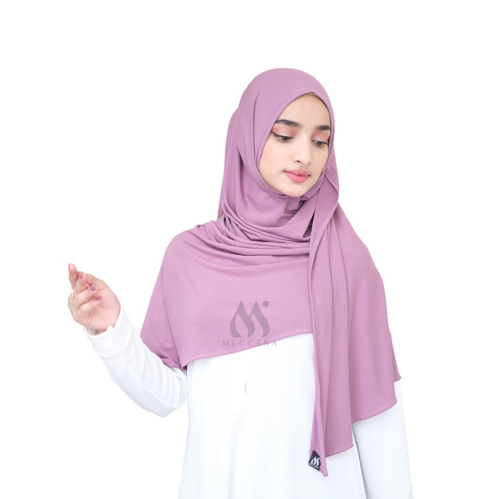Marwa Instan - Pashmina Instan Jersey-Dusty Purple