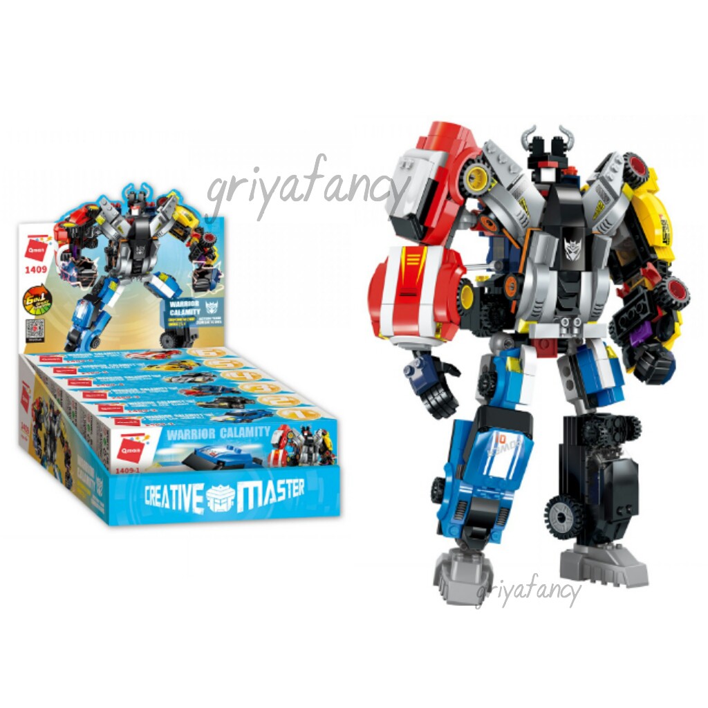 LEGO Robot QMAN Creative Master 6 in 1 seri 1409 Warrior Calamity 1SET