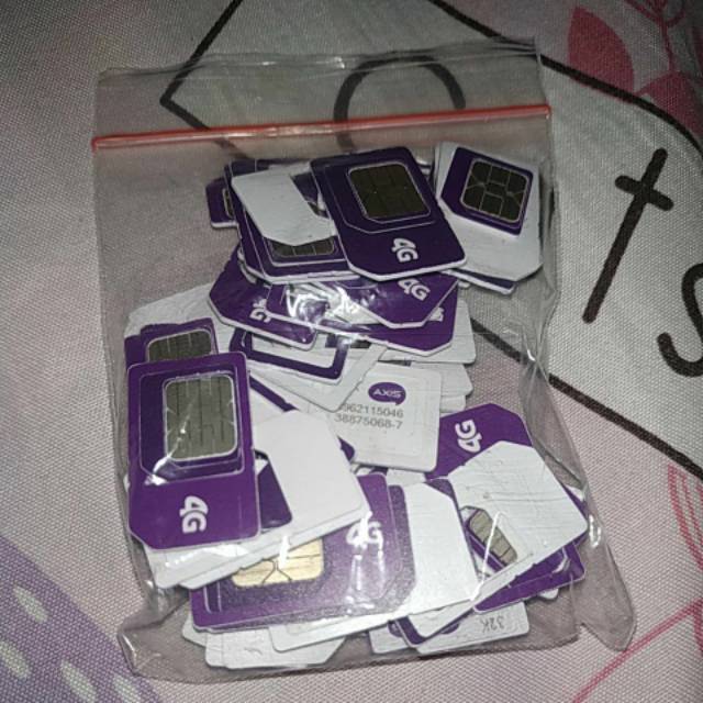 Kartu axis sudah registrasi tanpa cover