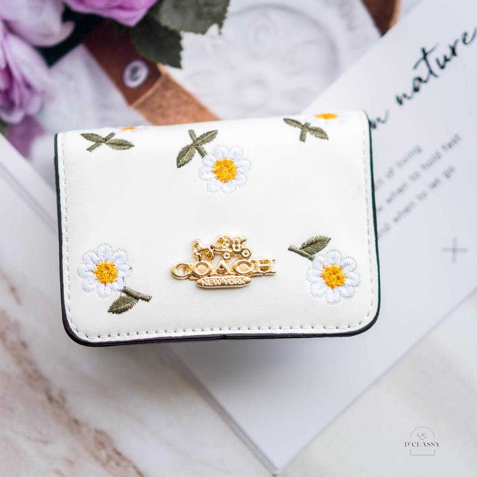 ((REKOMENDASI)) DOMPET CH WILD FLOWER MINI WALLET ON CHAIN C0060