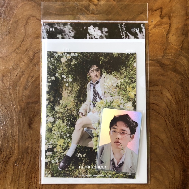 (booked by oohlin) POSTCARD + HOLOGRAM PHOTOCARD PC SET -KYUNGSOO D.O. EMPATHY MD MERCH EXO-
