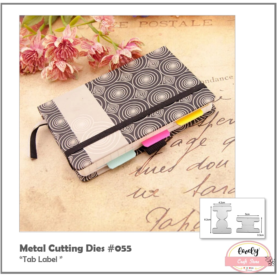 

Metal Cutting Dies #055 ~ Mold Stencil Metal, Cetakan Stensil bentuk Tab Label untuk bahan mahar, journal, scrapbooking, cards, etc