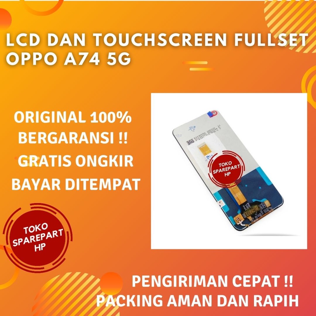 Lcd Original Hp Oppo A74 5G Ori Fullset Layar Lcd + Touchscreen Oppo A74 5G Original