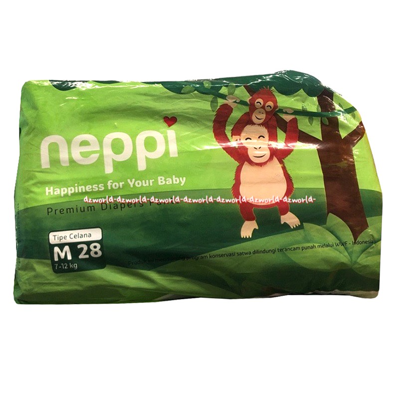 Neppi Premium Diapers Pants M28 Popok Celana Nepi Untuk Bayi Anak Large M 28 Neppy Diaper Pant Napi