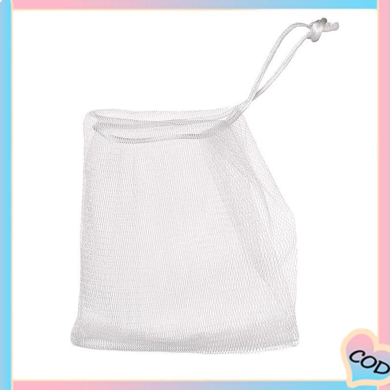 COD❤️Foaming Mesh Pembersih Wajah Cleansing Mesh Handmade Soap Mesh Bag-A.one