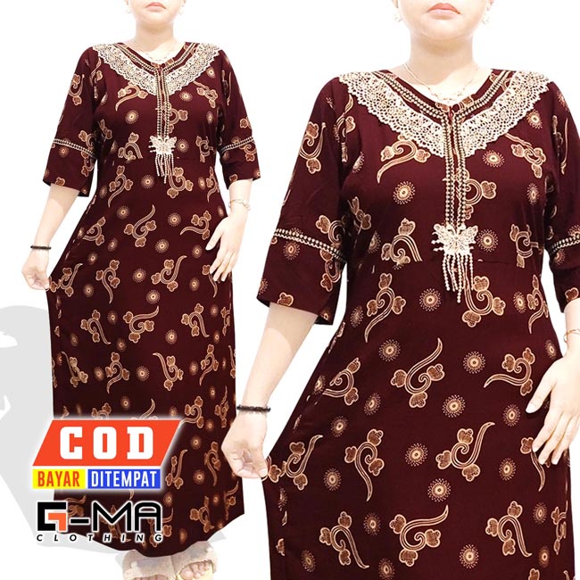 Daster Arab | Daster Sekdress Lengan 3/4 | Daster Kekinian Motif