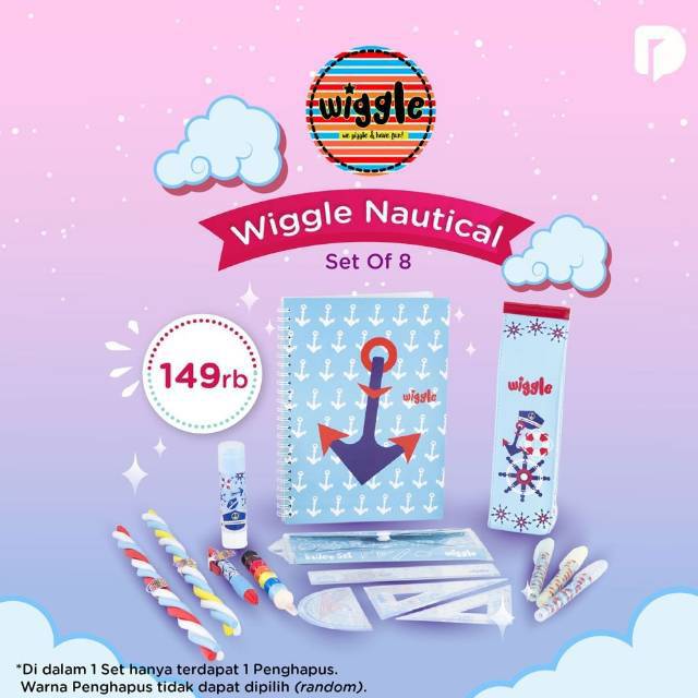 

Wiggle Nautical Set of 8