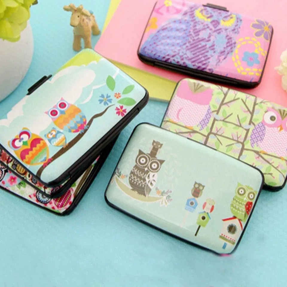 Tempat kartu / dompet kartu motif OWL cute