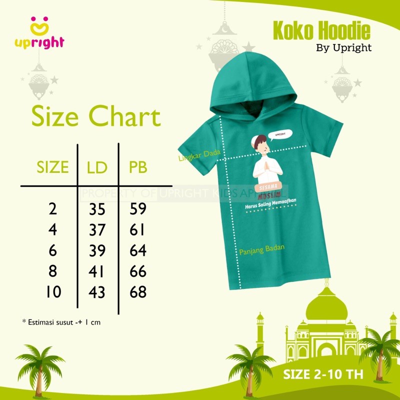 Koko Kurta Anak Hoodie Upright