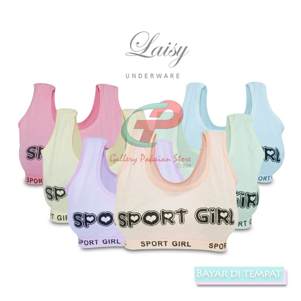 Miniset SportBra olahraga paket isi 6 pcs ukuran all size multi warna random bahan lembut elastis