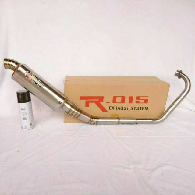 Knalpot Creampie Oval Titan Full Set Satria FU - Sonic - Jupiter MX DLL