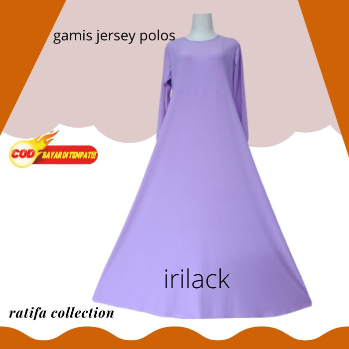 Gamis Polos Jersey Jumbo XXL. by ratifa collection.