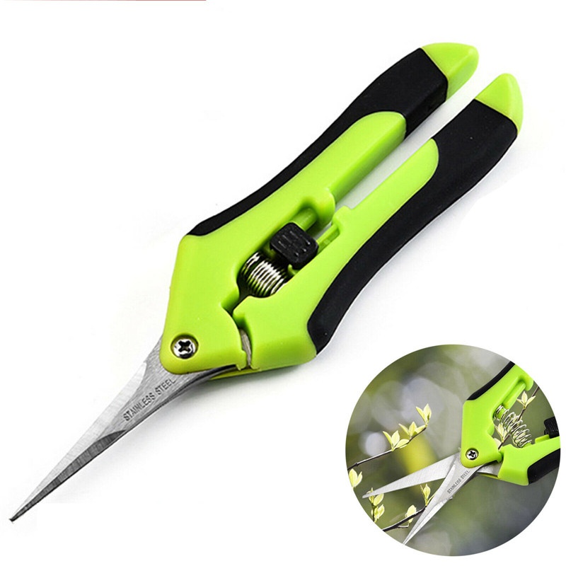 Portable Garden Stainless Pruning Shears Fruit Picking Scissors Household Potted Trim Branches Small Gardening Tools