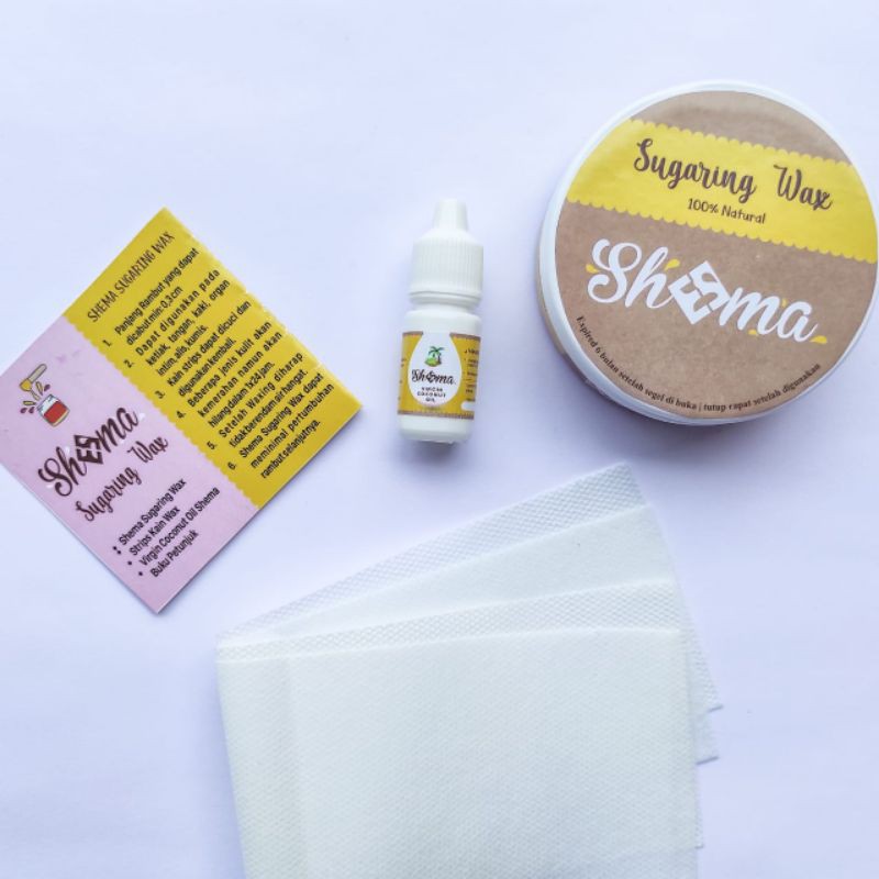 ( BPOM ) BIO SHEMA Sugaring Wax 300Gr + SERUM After Wax untuk Cabut Bulu Ketiak Kaki Sugar Paste Stripless