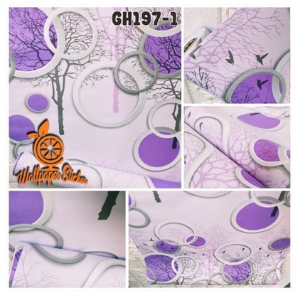 [ GH197-1 ] WALLPAPER STICKER DINDING GH 197