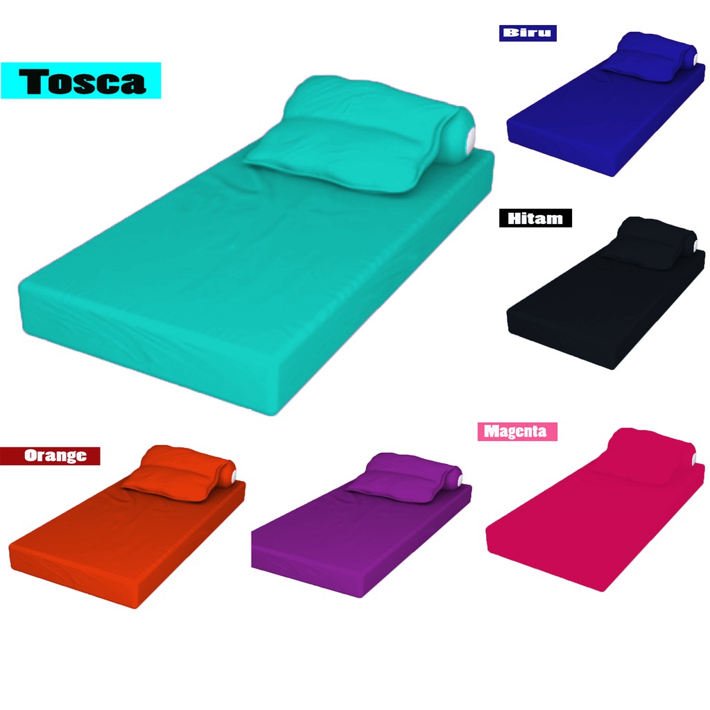 SPREI POLOS / SPREI KARET UK, 90x200x20  &quot;ASLI POLOS BUKAN EMBOS&quot;