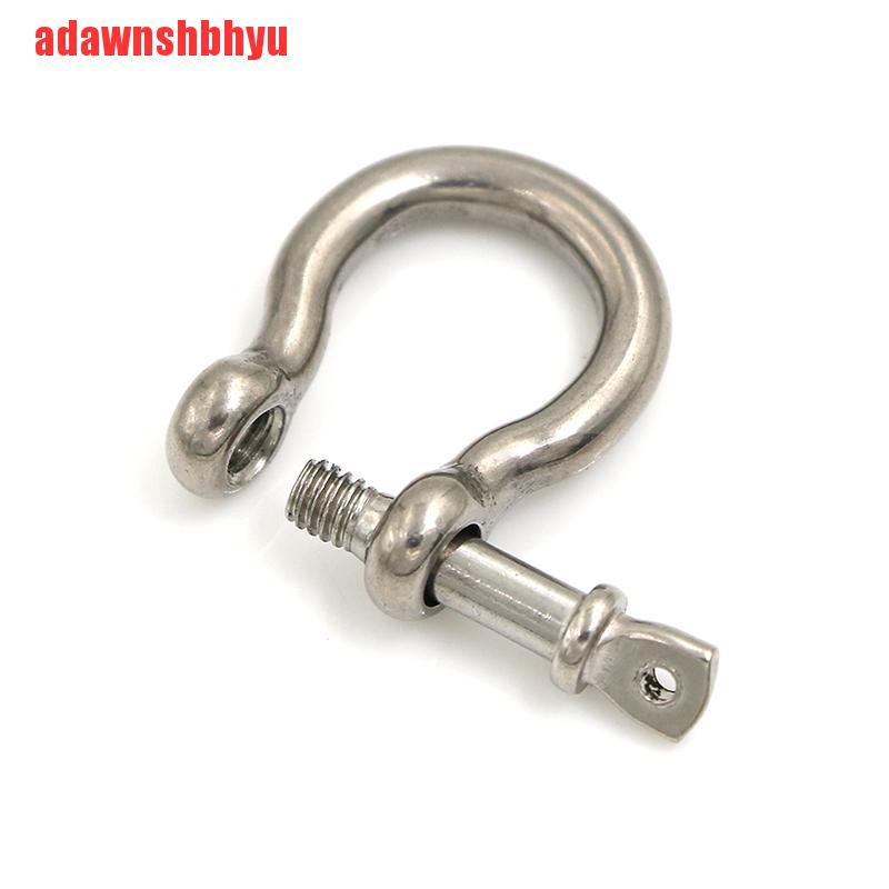 5pcs M4 304 Pin Sekrup Busur Shackle Bahan Stainless Steel