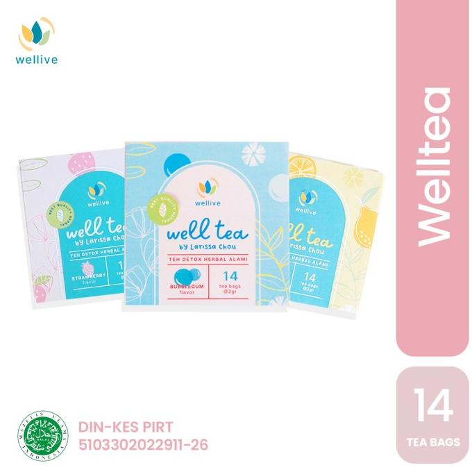 

[ COD ] SLIMMING TEA (WELLTEA) - Teh Pelangsing Herbal by Wellive - Isi 14 LIMITED EDITION Kode 924