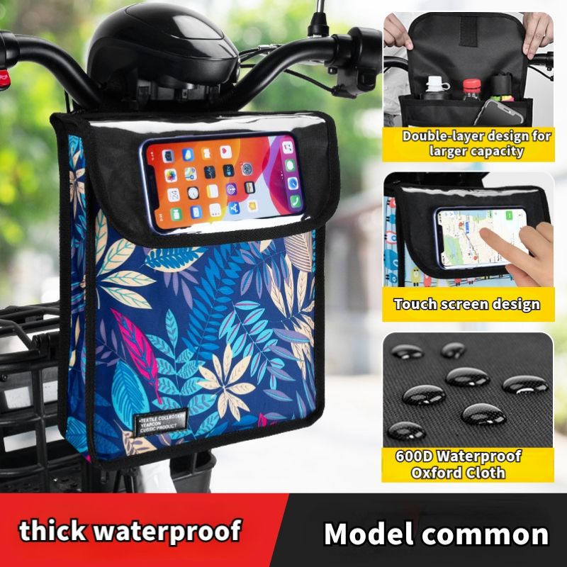 Tas Sepeda Lipat Depan Tas Stang Sepeda Keranjang Stang Tas Sepeda Frame Bicycle Scooter Electric