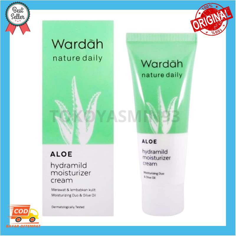 Wardah Aloe Hydramild Moisturizer Cream 40 ml Murah