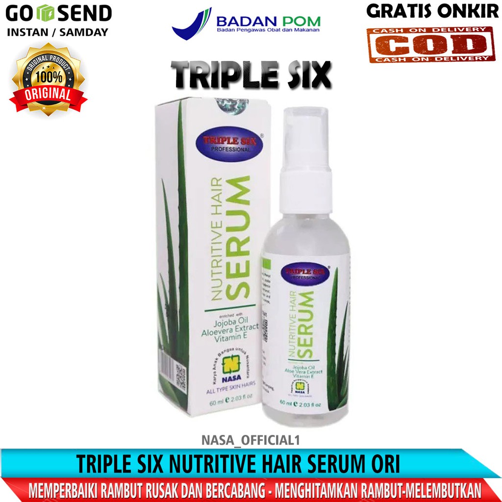 PELEMBAB RAMBUT | SERUM PENUMBUH RAMBUT | PENUMBUH RAMBUT BOTAK DAN RONTOK | TRIPLE SIX NASA | PELEM