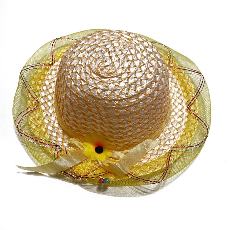 Topi Anak Bayi Pantai krincing-Kuning