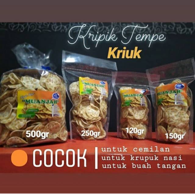 

Kripik tempe muanjah