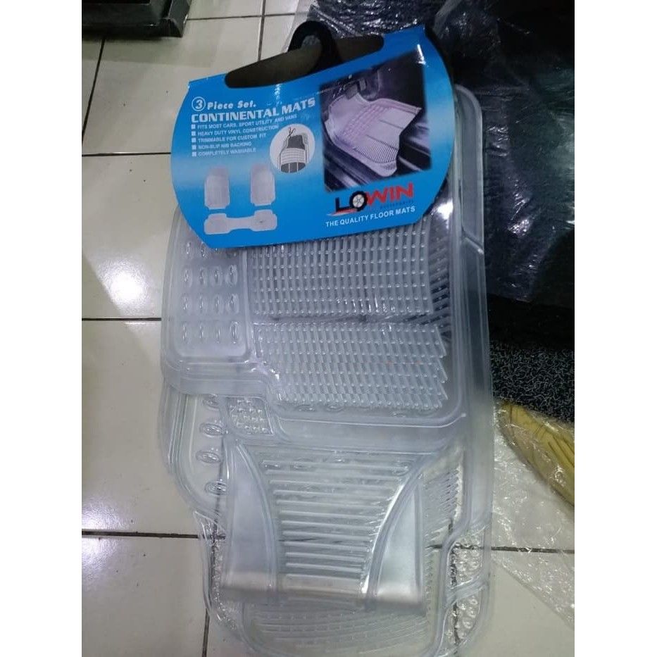 UNIVERSAL Karpet Mobil Honda Brio Karpet Continental Transparant Karpet Karet Mobil