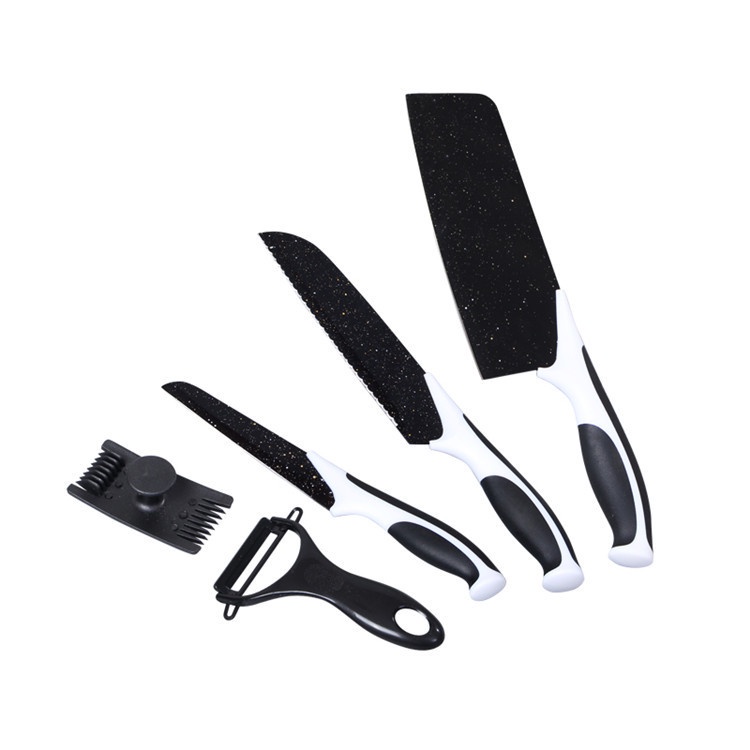 BS390 Pisau Set Batu Maifan 5 in 1 Kitchen Knife