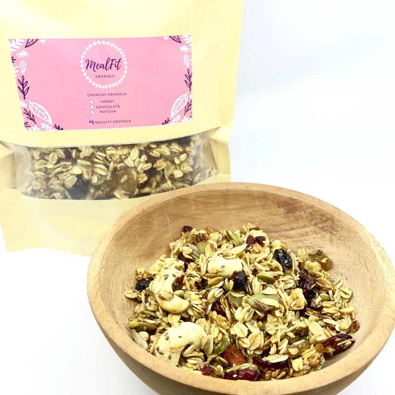 

Granola Honey Cinnamon Almond MealFit 250 dan 500 gr