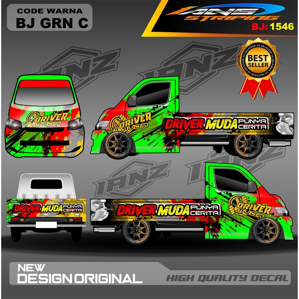 DECAL PICK UP GRANMAX CARRY L300 FULL BODY / VARIASI STIKER FULL BODY / STIKER PICK UP / STICKER GRANMAX