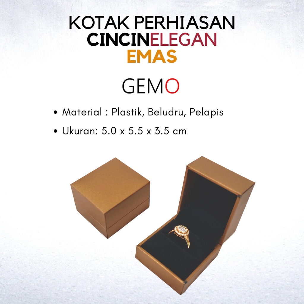 Kotak Perhiasan Elegan Emas Set , Box Cincin, Kalung, Gelang, Anting, Liontin, Tempat Jewelry Murah, Unik, Lucu untuk Tempat Wadah Seserahan / Akad Pernikahan / Hantaran Tunangan Harga Paling Cocok untuk Aksesoris Emas Berlian/ Perak Permata