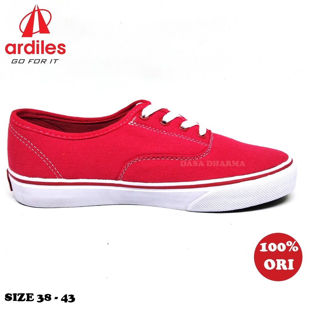 Sepatu Ardiles Pria Sneakers Original 100% Merah