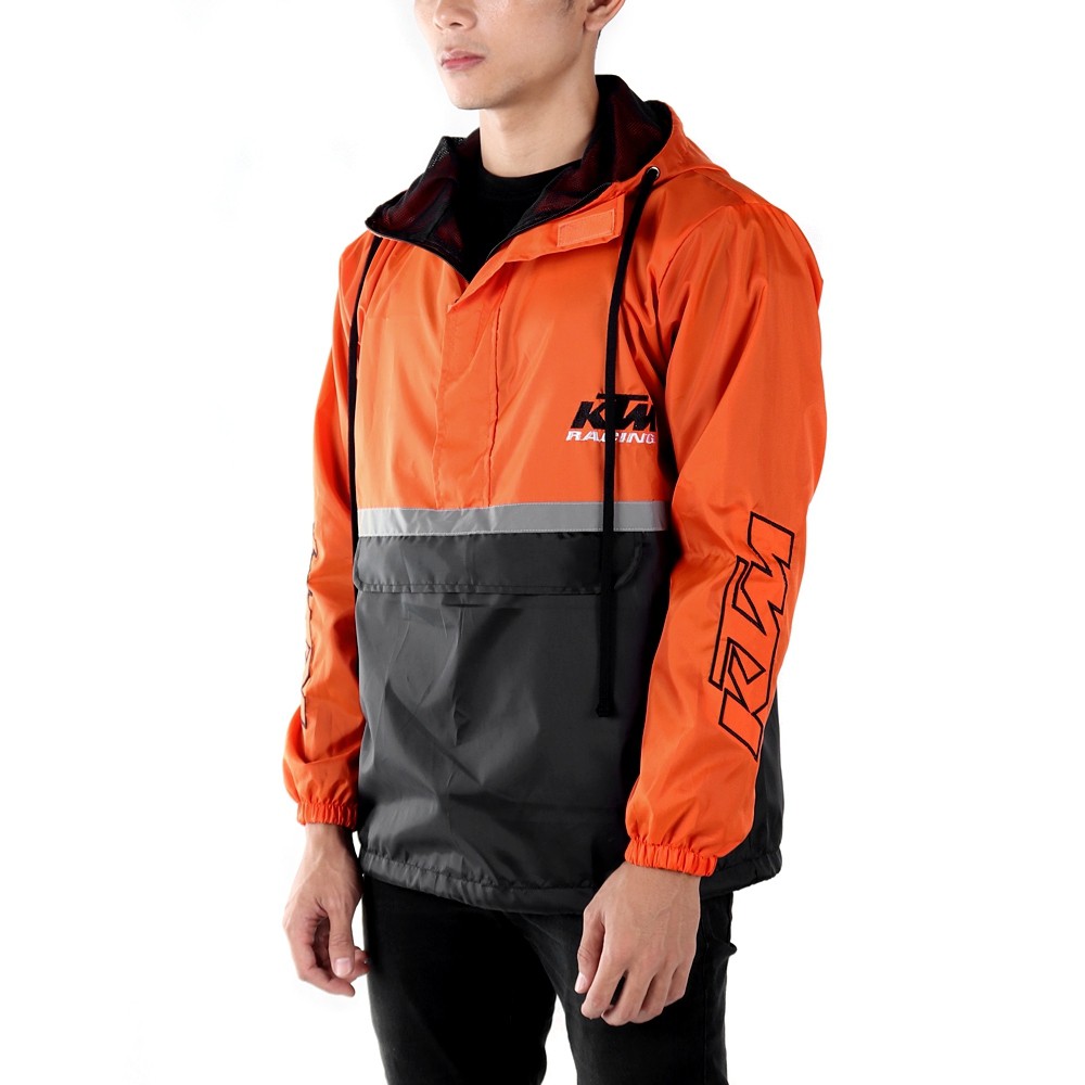 JAKET KTM CAGOULE PARASUT (ORANGE)