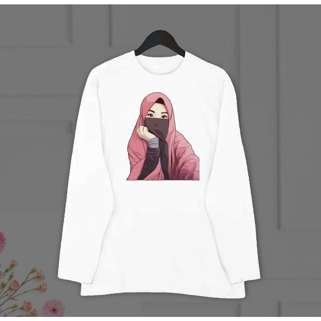 TSHIRT OVERSIZE  HIJAB LENGAN PANJANG