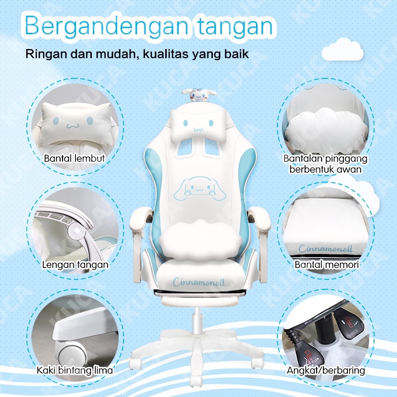 KUCA Kursi Gaming gadis Gaming Chair Kursi Santai Kursi Gamers