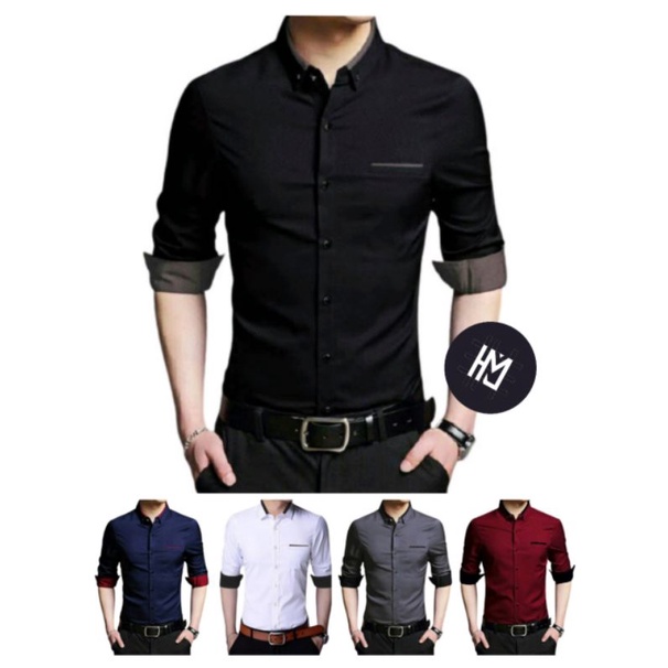 KEMEJA SLIMFIT LENGAN PANJANG RAF