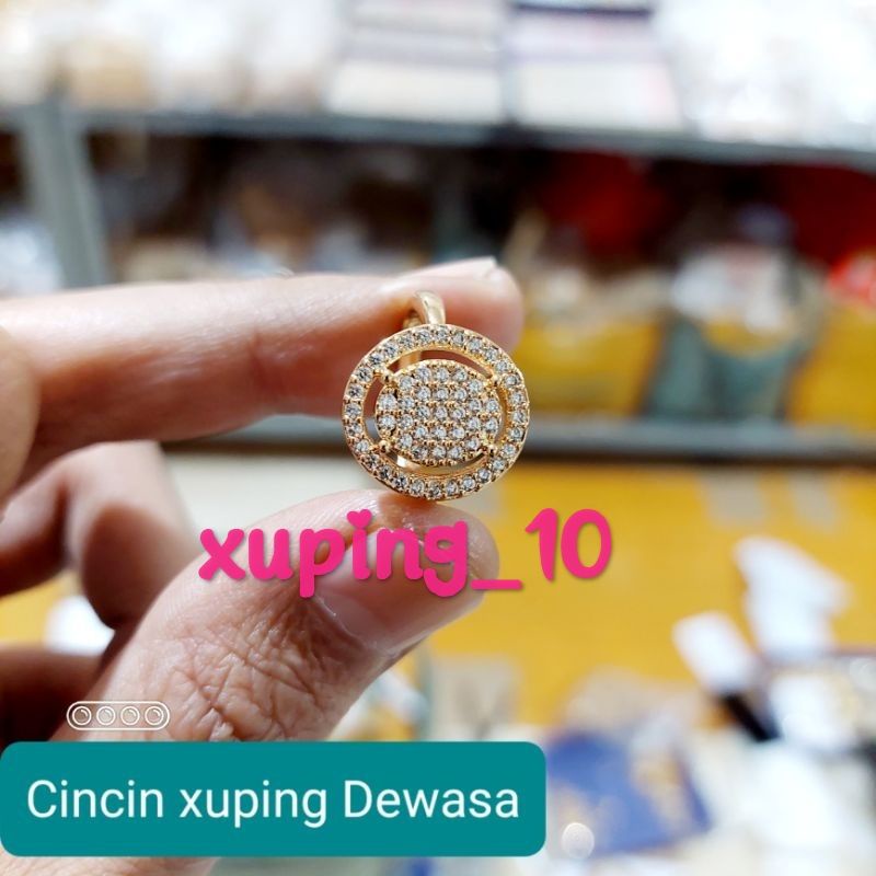 Cincin xuping lapis emas 24k wanita dewasa terbaru